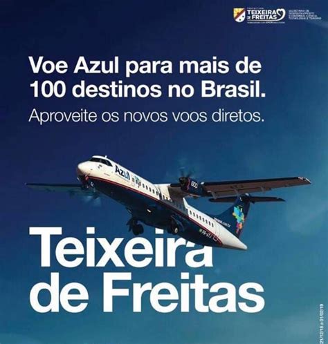 Aeroporto de Teixeira de Freitas voltará a ter vôos comerciais Bahia