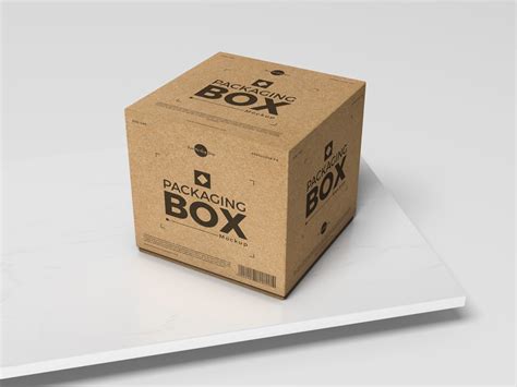 Free Psd Packaging Box Mockup For Presentation By Free Mockup Zone On