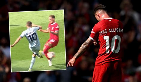 Watch Controversy As Alexis Mac Allister Shown Nonsense RED Card On