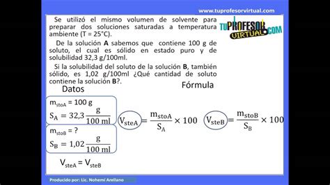 Solubilidad Lección Práctica 3 Youtube