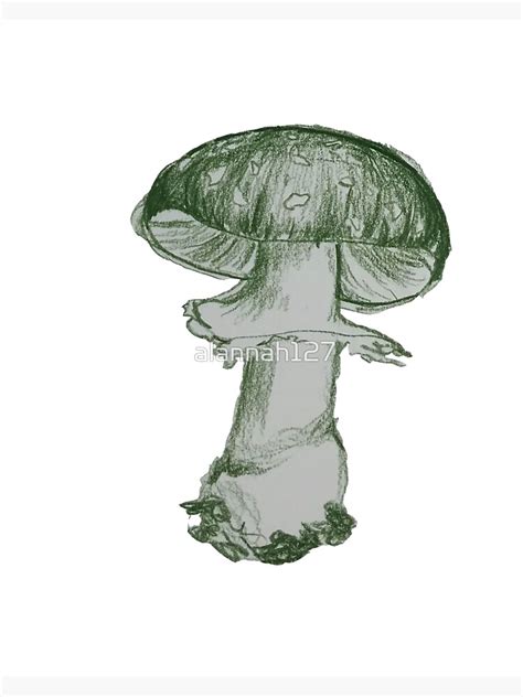 Original Drawing Of A Mushy Mushy Mushroom Sticker For Sale By