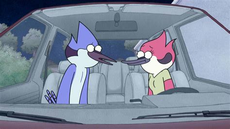 Regular Show Mordecai And Rigby Kiss