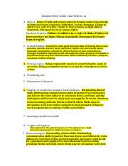 KURZEN STUDY GUIDE EXAM 3 CHAPTERS 10 RB Docx KURZEN STUDY GUIDE