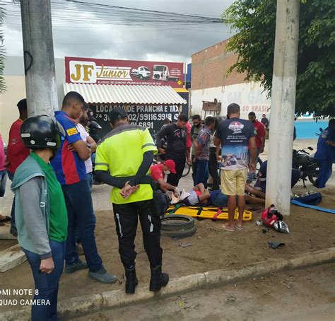 SMTT registra acidente moto na região de Feira Livre em Jacobina