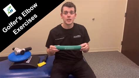 Rehab For Golfers Elbow Theraband Flexbar YouTube