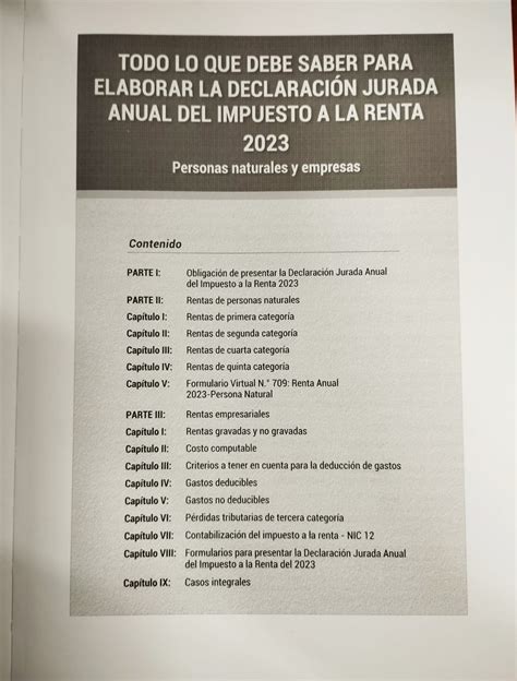 Libro Todo Lo Que Debe Saber Para Elaborar La Declaraci N Jurada Anual