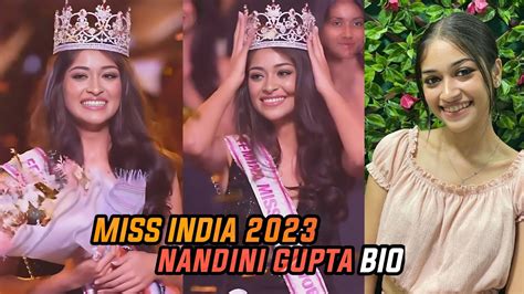 Miss India 2023 Nandini Gupta Full Details Nandini Gupta Miss India