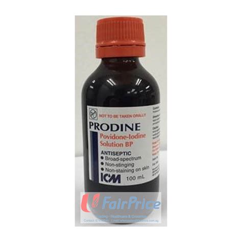 Icm Prodine Povidone Iodine Solution Bp 100ml Agedcare By Ntuc