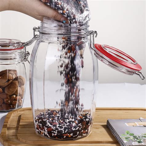 Glass Storage Jar With Clip Lid Homeware Jh Glassware Jh Glassware