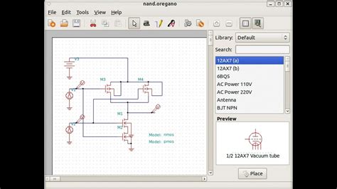 Cmos Transistor Logic Gates And Spice Analysis Ltspice Oregano Etc Youtube