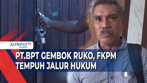 Pt Bpt Gembok Sejumlah Ruko Di Pasar Mardika Pengusaha Mardika Lapor