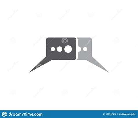 Speech Bubble Symbol Illustration Stock Vector Illustration Of Shiny Abstract 159397450