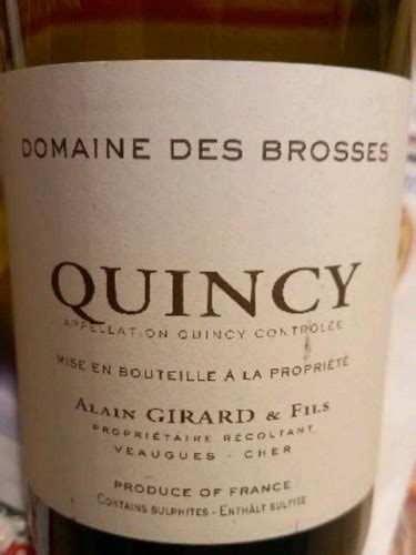 Alain Girard Fils Domaine Des Brosse Quincy Vivino Us