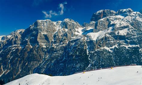 Pinzolo Ski Resort in Val Renda in Italy, Europe. Stock Photo - Image ...