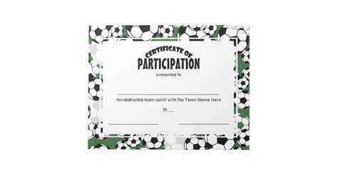 Soccer Certificates of Participation Notepad | Zazzle