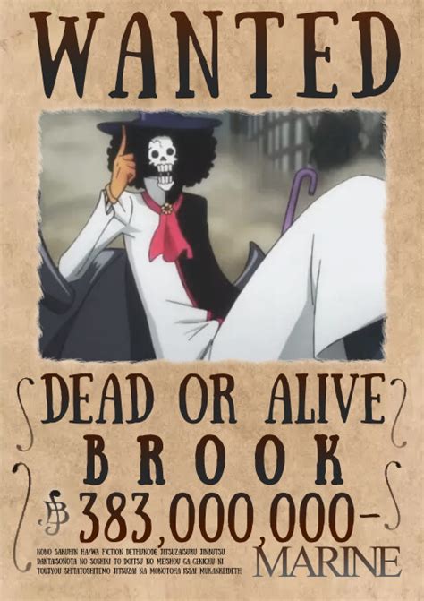 brook wanted poster  piece