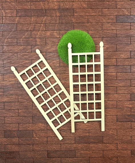 Dollhouse Miniature Trellis 2pc Dollhouse Miniatures Etsy