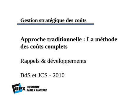 PDF Approche traditionnelle La méthode des coûts complets p4