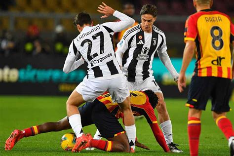 Lecce Juventus Beffa Allultimo Minuto Vetta A