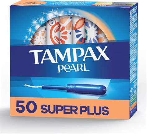 Amazon Tampax Pearl Tampons Super Plus Absorbency With BPA Free