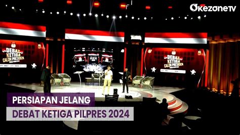 Jelang Debat Ketiga Pilpres 2024 Begini Suasana Persiapan Di Istora