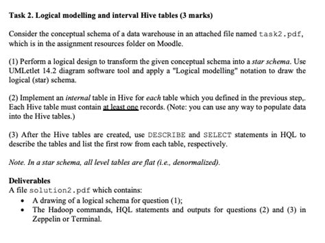 Answered Task 2 Logical Modelling And Interval Hive Table