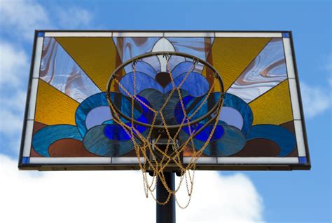 Victor Solomons Stained Glass Basketball Backboards Are Literally