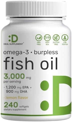 Amazon Arazo Nutrition Wild Caught Omega Fish Oil Soft