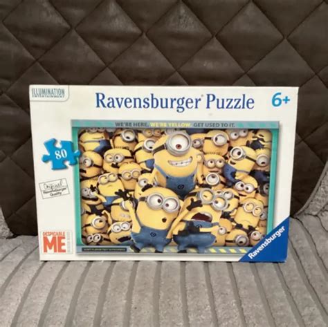 Ravensburger Minions Rock Despicable Me 80 Piece Jigsaw Puzzle Used