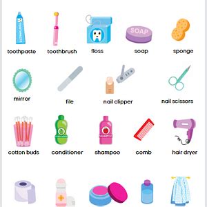 (b60016) Hygiene and Body Parts Activity List | Ambiki