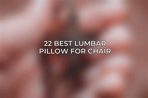 22 Best Lumbar Pillow For Chair June 2024 Acciyo