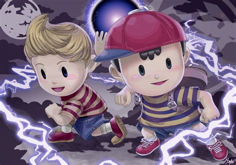 Ness & Lucas, Earthbound | Mother games, Super smash brothers, Super ...