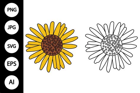 Sunflower SVG Graphic By MYDIGITALART13 Creative Fabrica