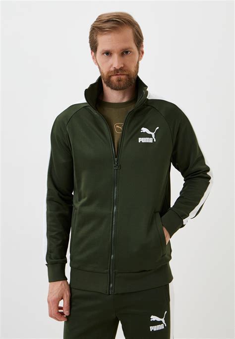 Олимпийка Puma T7 Iconic Track Jacket S Pt Myrtle цвет зеленый