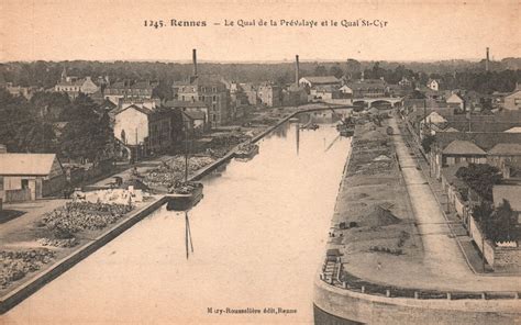 Vintage Postcard S Le Qual De La Prevalaye Et Le Qual St Cyr