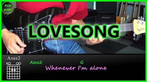 The Cure Lovesong Electric Guitar Cover Guitar Tutorial Youtube