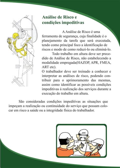 Cartilha Trabalho em altura Prevenção de acidentes PDF