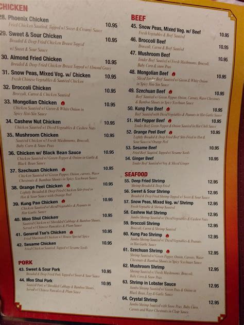 Menu At Chinese Garden Restaurant Deer Lodge 141 Village Ln B