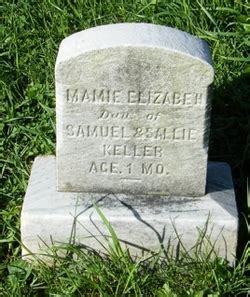 Mamie Elizabeth Keller 1885 1886 Memorial Find A Grave