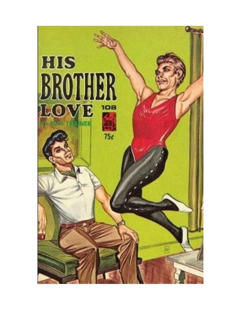 His Brother Love Vintage Gay Male Pulp Fiction Poster Gene Etsy