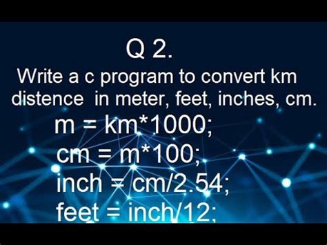 Convert Kilometer Distance In Meters Feet Inches And Centimeters