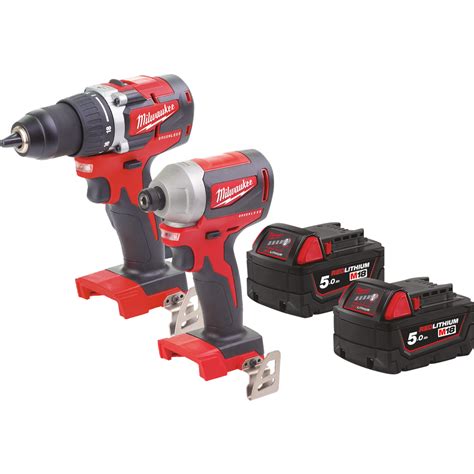 Milwaukee M18CBLDD Og M18CLID Bore Skruemaskine Og Slagboremaskine