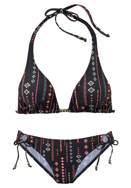 Buffalo Triangel Bikini Inka Schwarz Bedruckt Cup A B