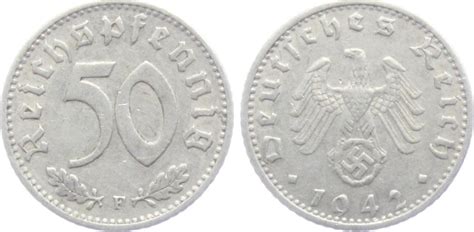 Drittes Reich F Reichspfennig Mit Hakenkreuz Ss Ma Shops