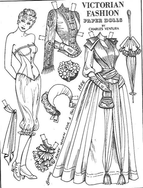 Charles Ventura Victorian Paper Dolls Paper Dolls Paper Dolls Clothing