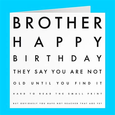 Humor Happy Birthday Brother Greeting Card