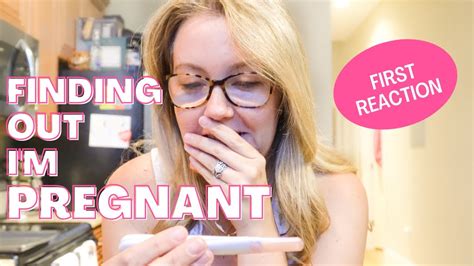 Finding Out Im Pregnant Live Emotional Reaction Youtube