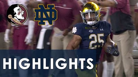 Florida State Vs Notre Dame Extended Highlights 10 10 20 Nbc