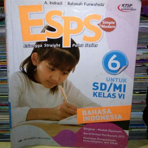 Jual Esps Bahasa Indonesia Untuk Sd Kelas Vi Kurikulum Di Lapak