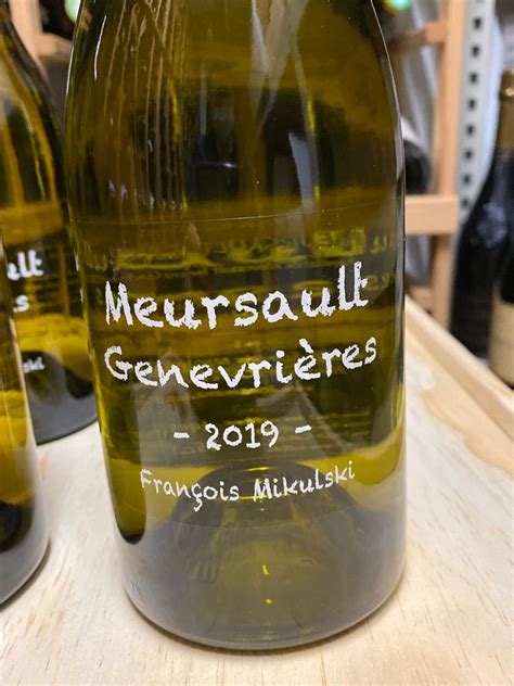 2019 Domaine François Mikulski Meursault 1er Cru Les Genevrières